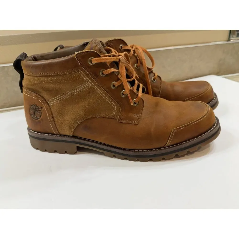 Timberland Larchmont Chukka Boots Men’s 11.5 Brown Leather Suede A13HD Ortholite
